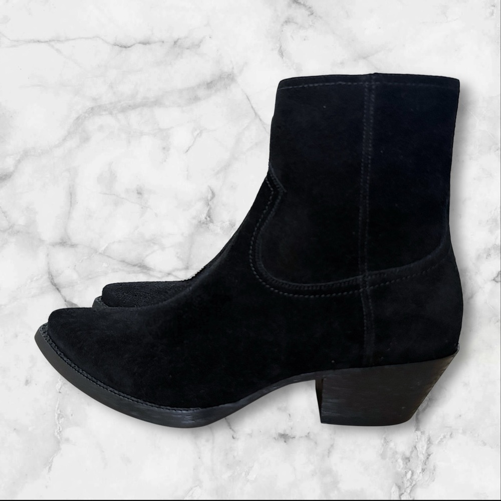 Saint Laurent Suede Lukas Boots
